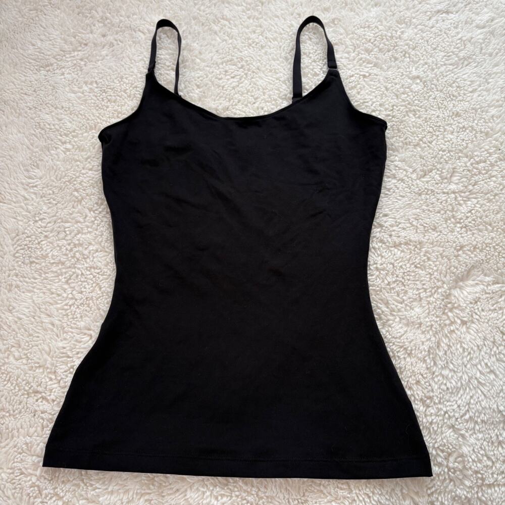 Spanx Womens Black Shaping Camisole M Basics Minimalist Career Business Work